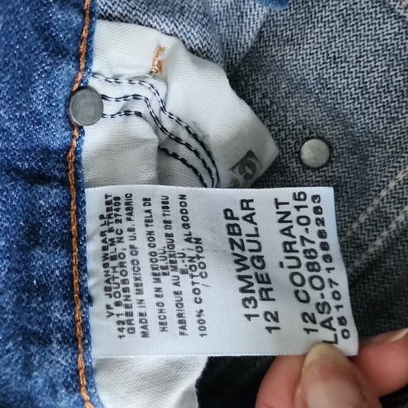 Vintage Wrangler High Rise Straight Leg Ankle/ Short Length Denim Jeans 0/24 - Picture 15 of 16
